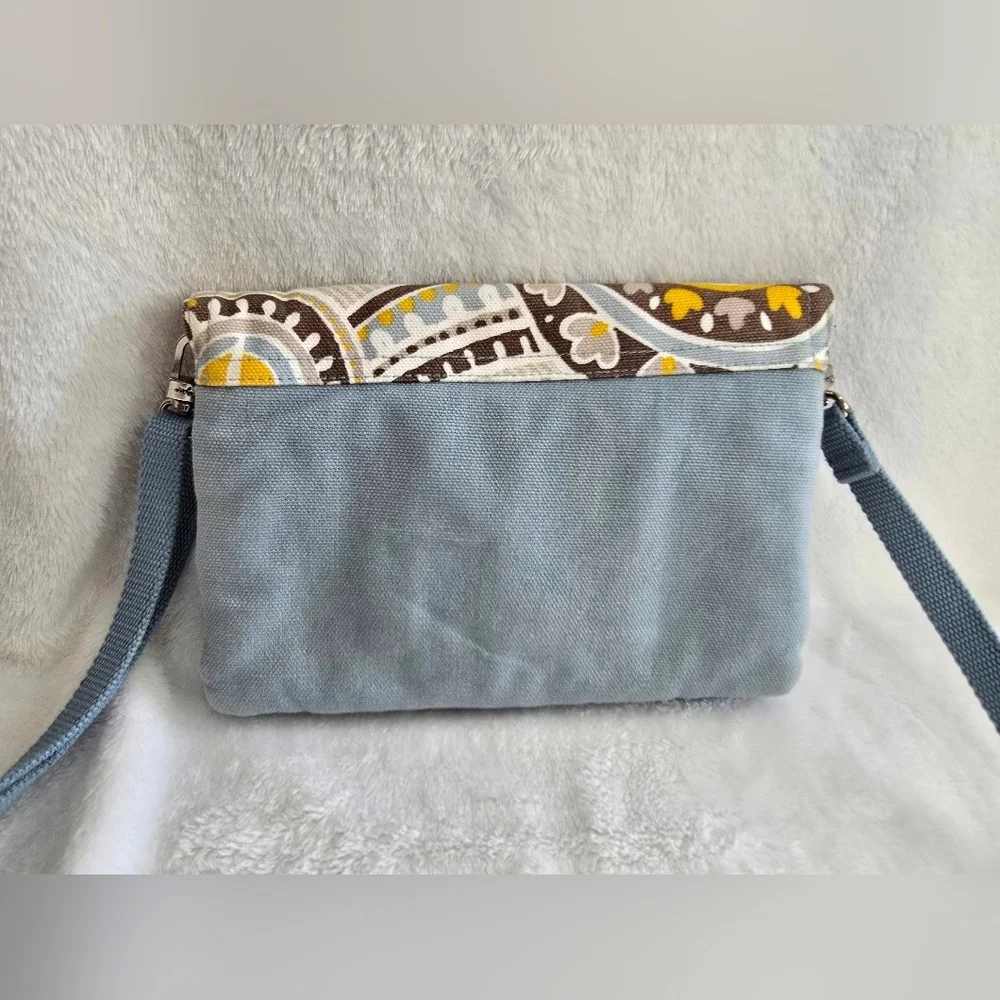 Thirty-one Parisian Garden Paisley Double Up Crossbody Bag